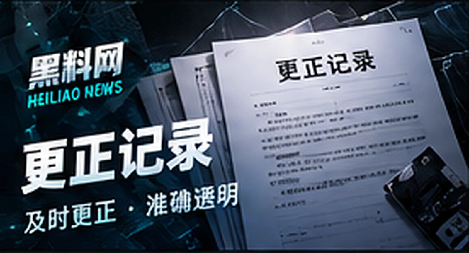 更正记录概念视觉